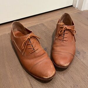 Madewell Frances Oxfords in English Saddle, Size 8